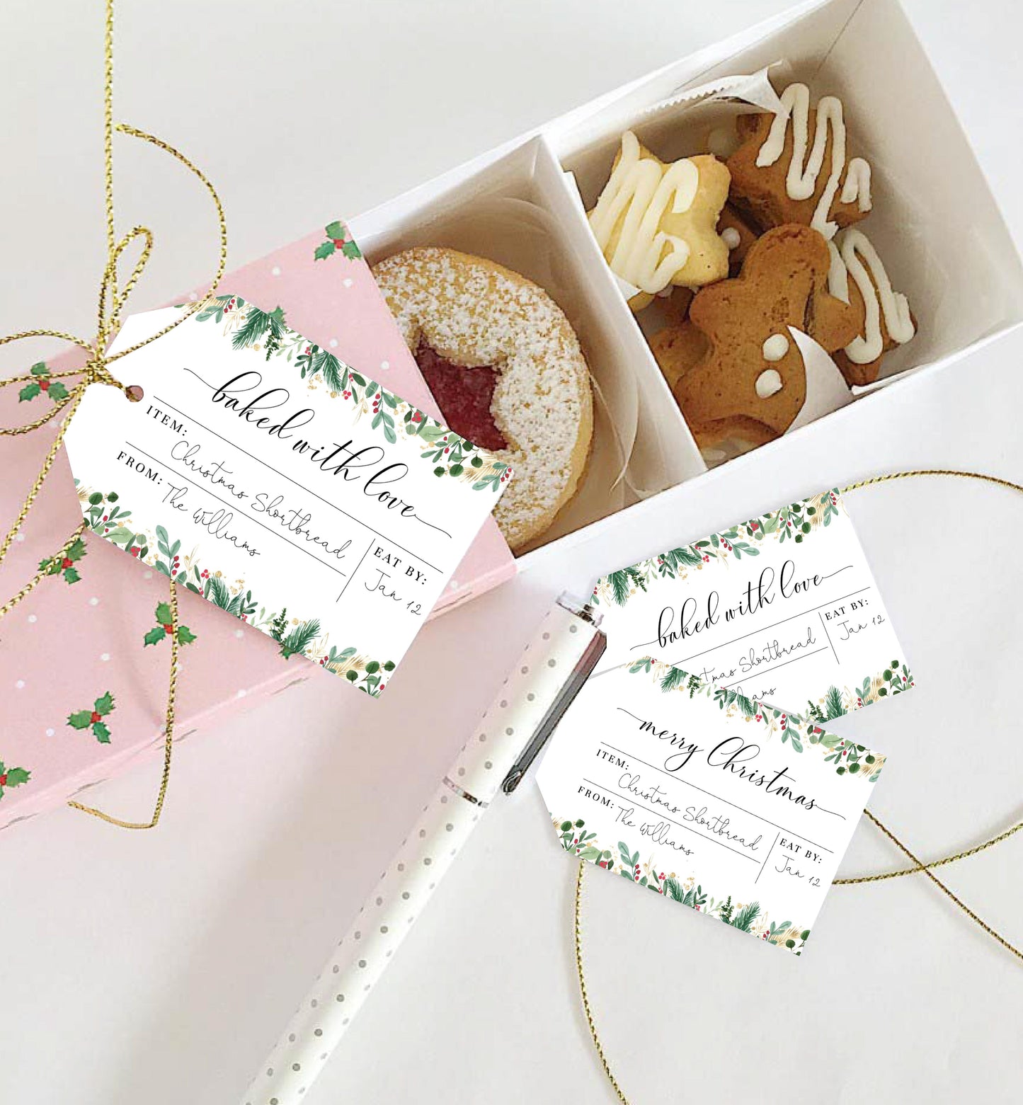 Merriment Christmas | Printable Christmas Baking Gift Tag