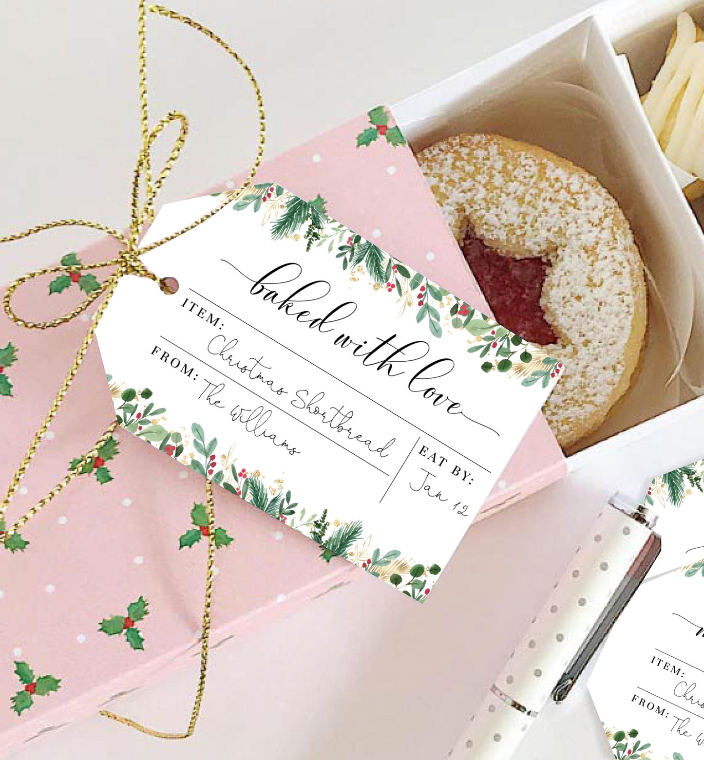 Merriment Christmas | Printable Christmas Baking Gift Tag