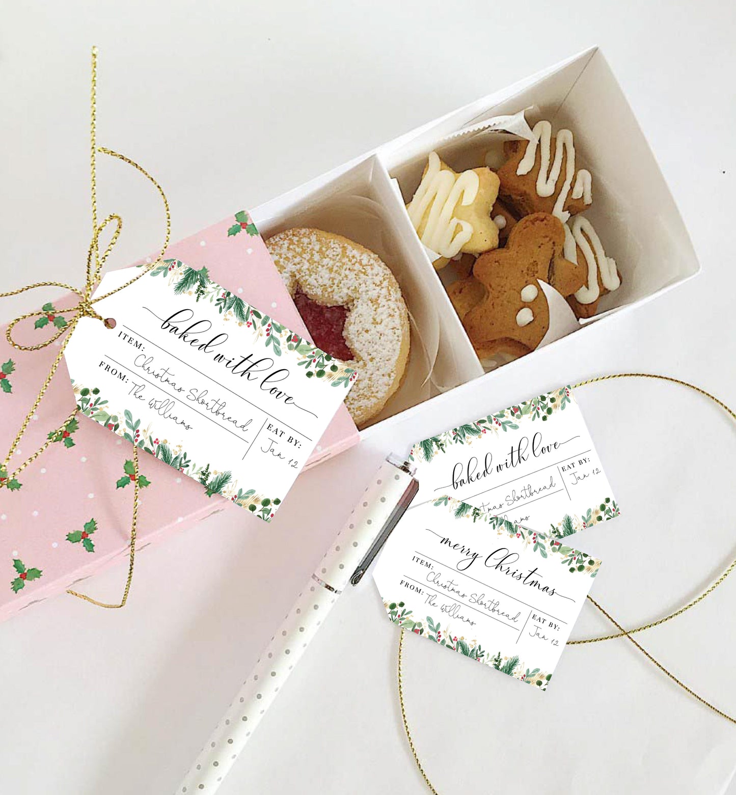 Merriment Christmas | Printable Christmas Baking Gift Tag