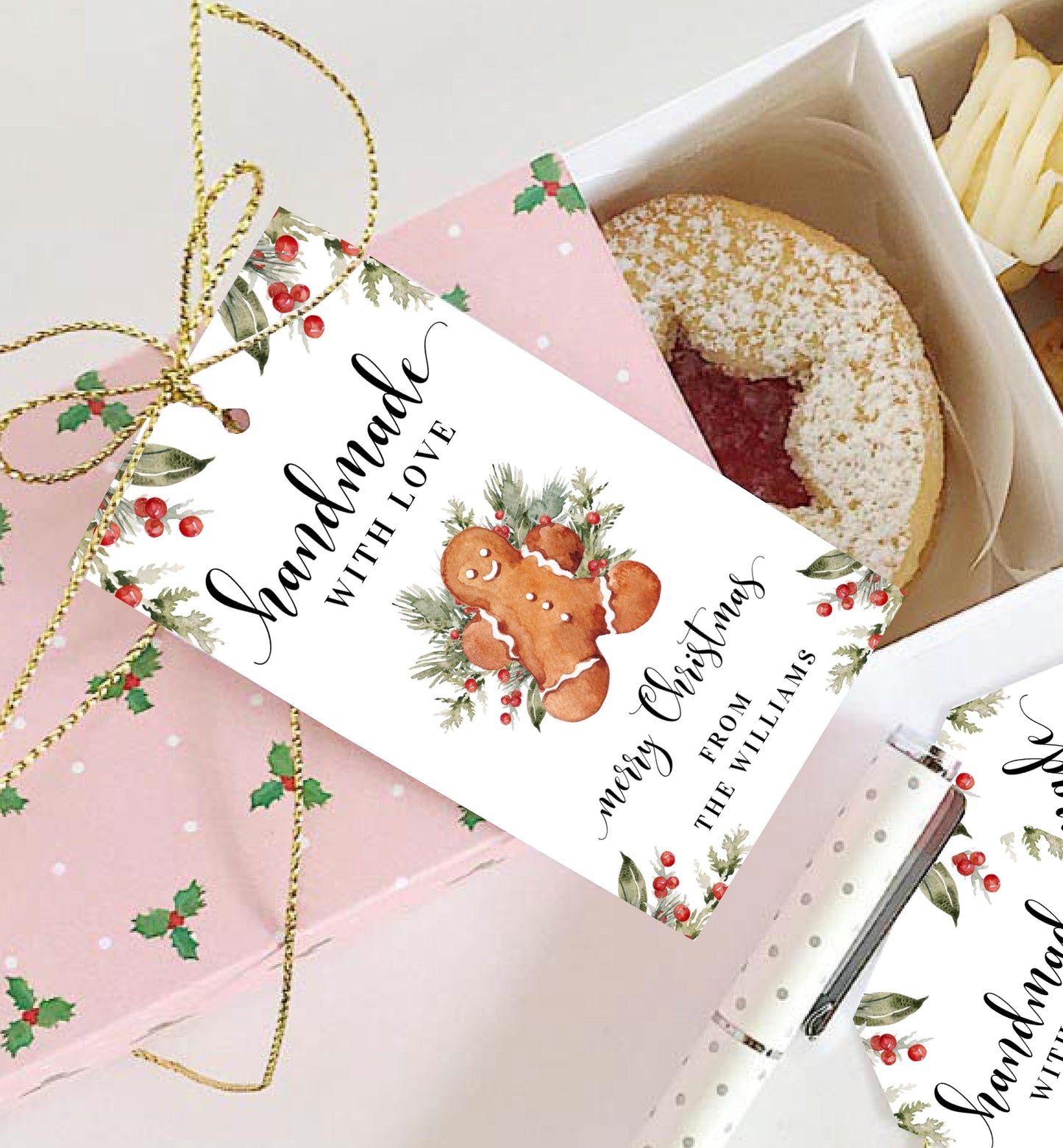 Nutmeg Noel | Printable Christmas Baking Gift Tag Template