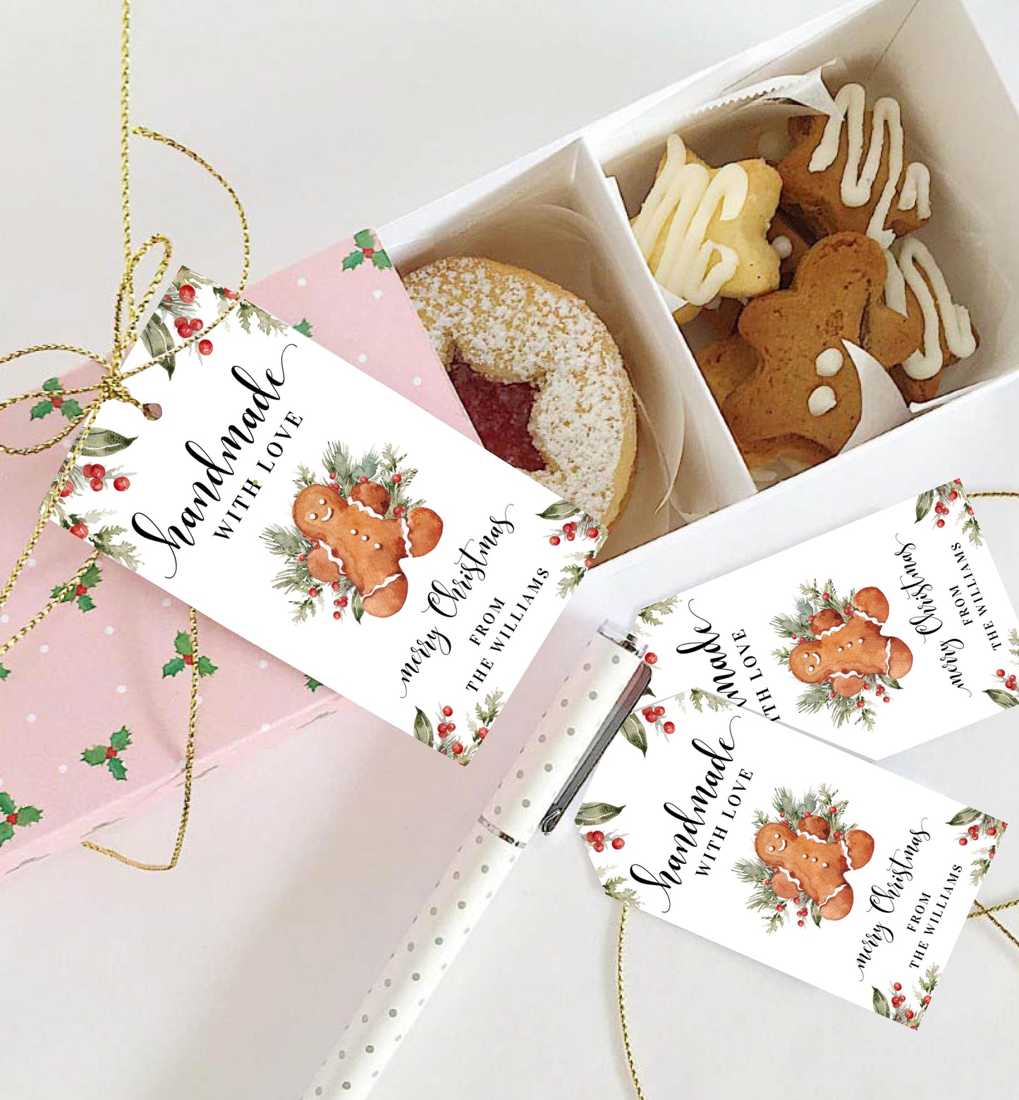 Nutmeg Noel | Printable Christmas Baking Gift Tag Template