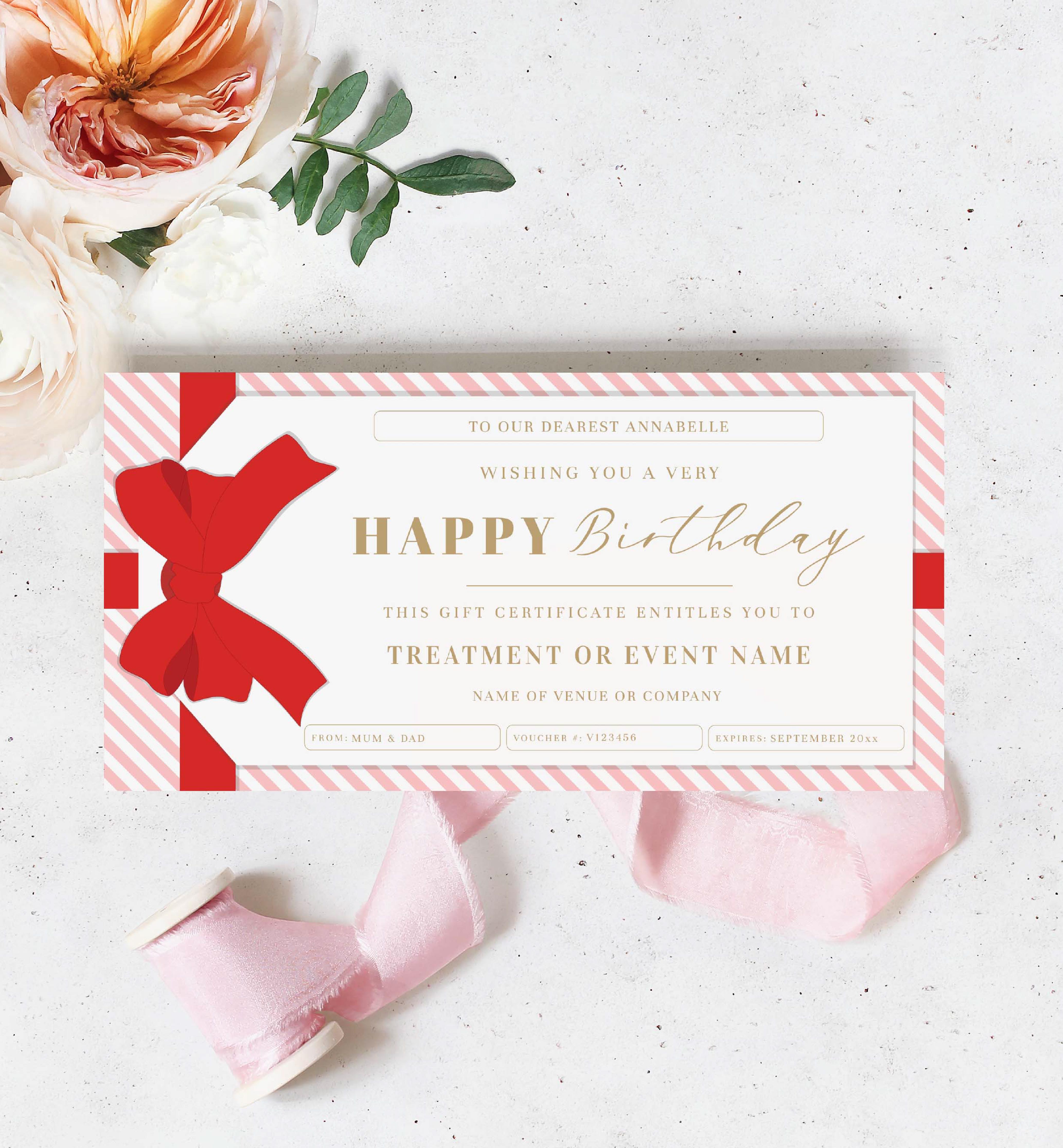 Printable Birthday Gift Certificates