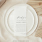 Ellesmere White | Printable Menu and Thank You Template
