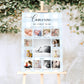 Gingham Blue | Printable My First Year Photo Timeline Sign Template