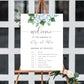 Ferras Blossom Blue | Printable Order Of Events Welcome Sign - Black Bow Studio