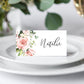 Blush Floral Printable Place Card Template, Wedding Place Card, Bridal Shower Place Cards, Baby Shower Place Cards, Escort Cards, Darcy
