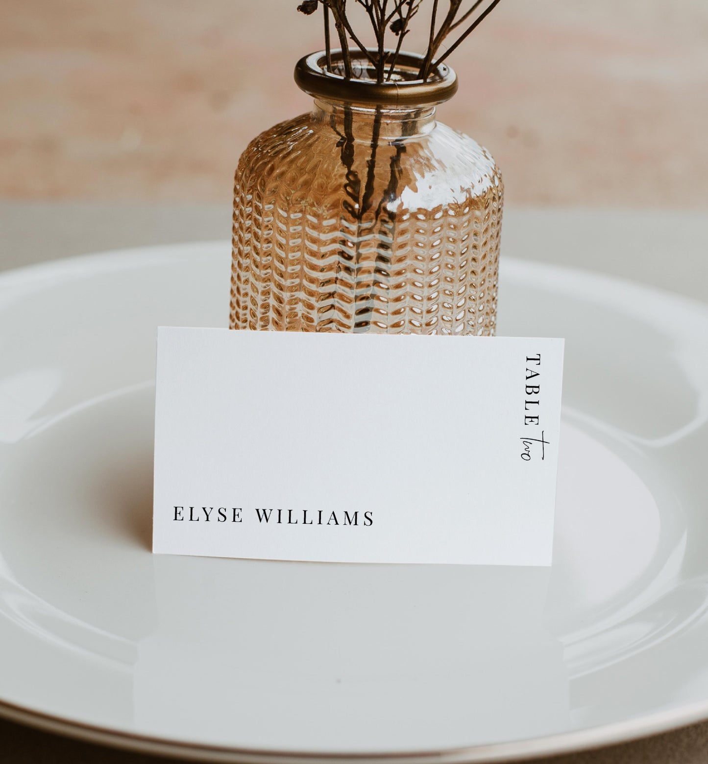 Estelle White | Printable Place Cards Template