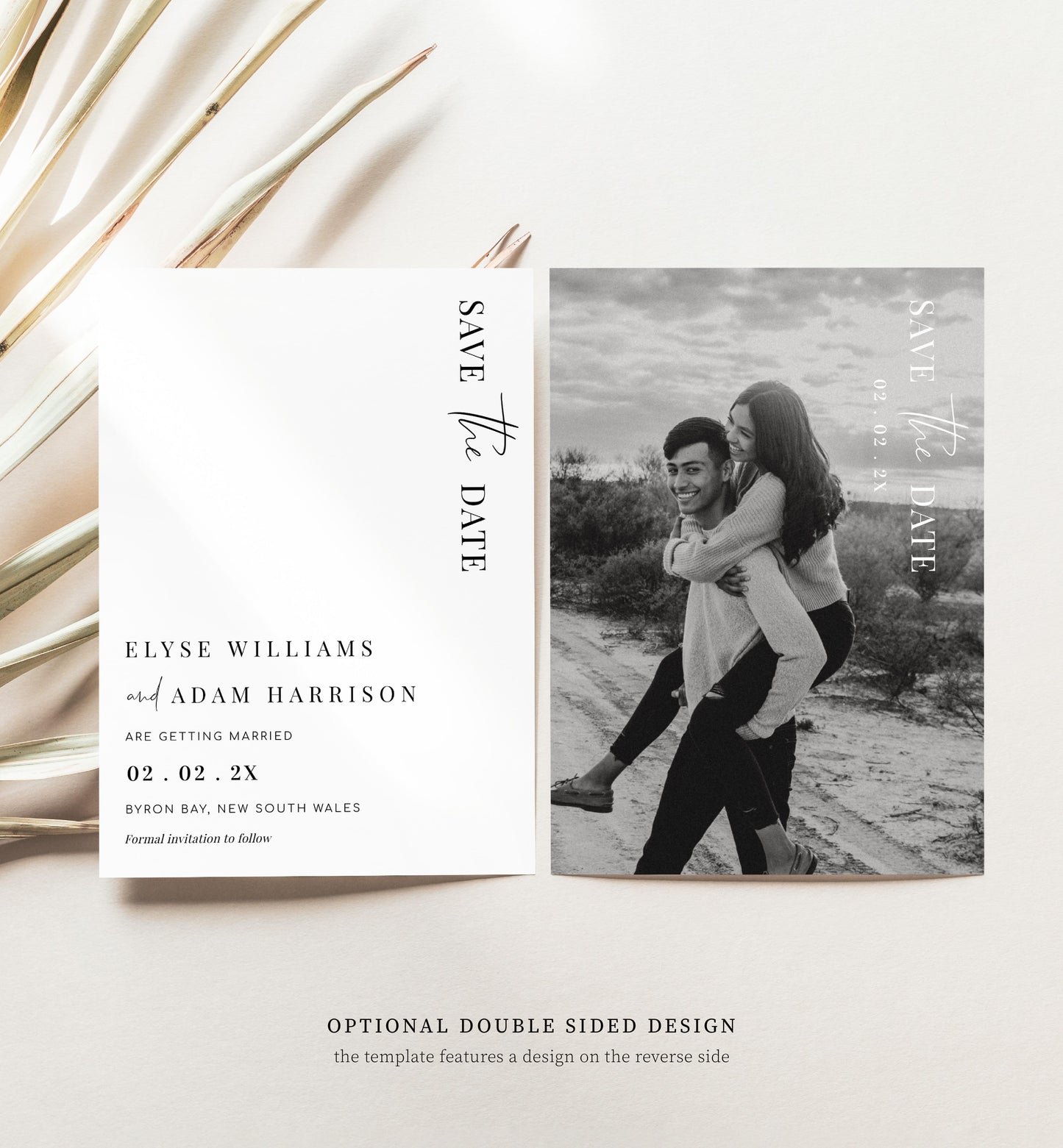 Estelle White | Printable Save The Date Template