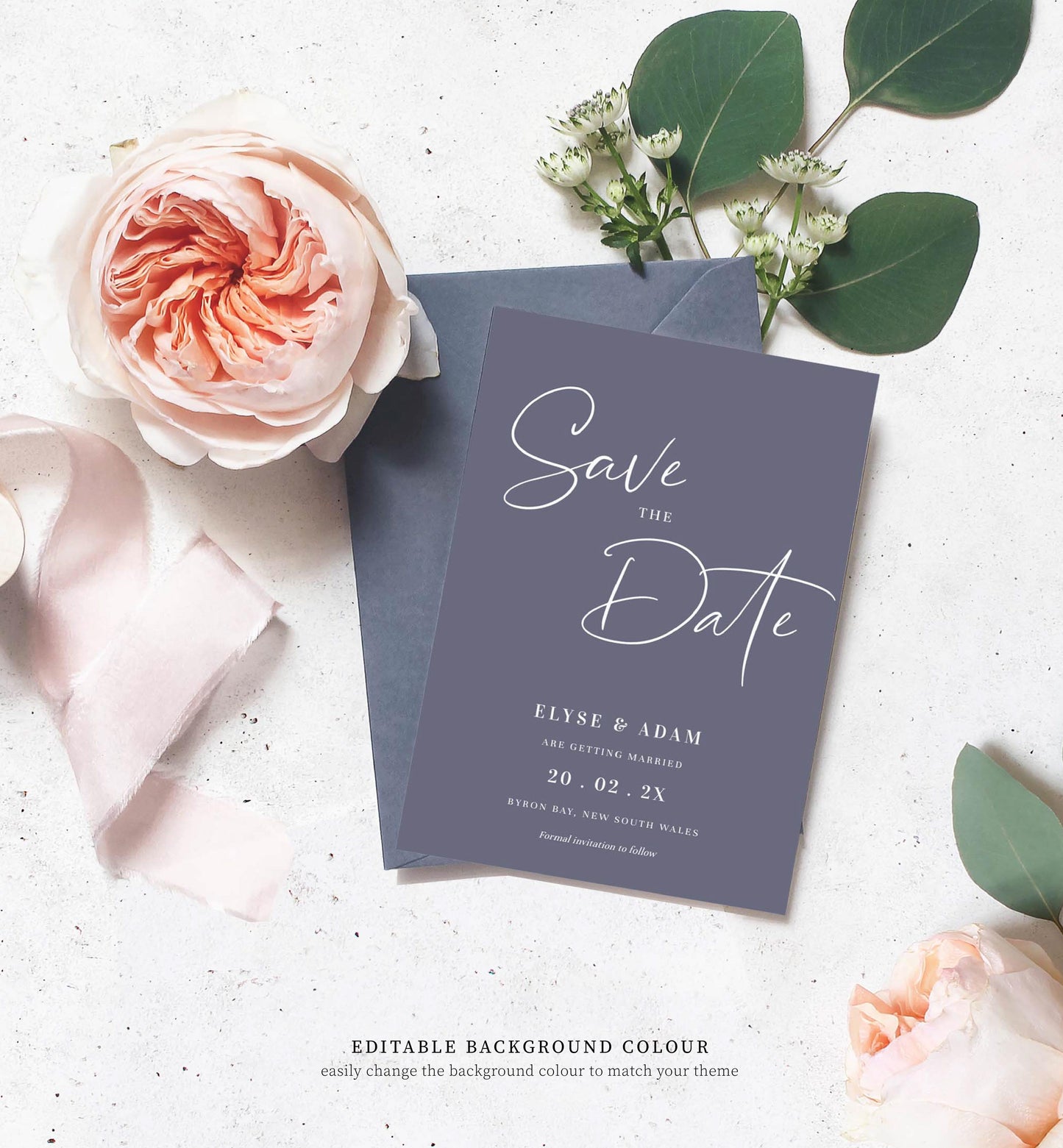 Gigi Script | Printable Save The Date