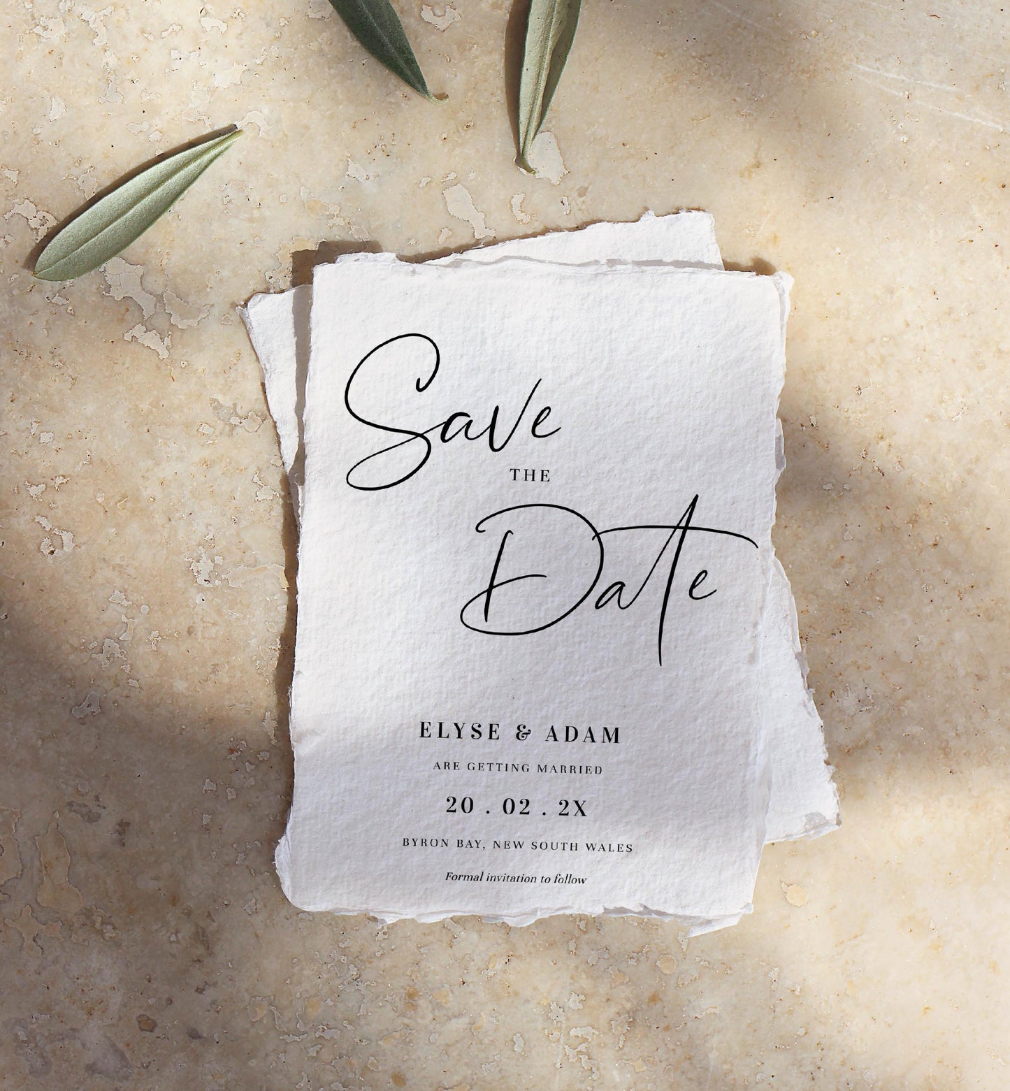 Gigi Script | Printable Save The Date