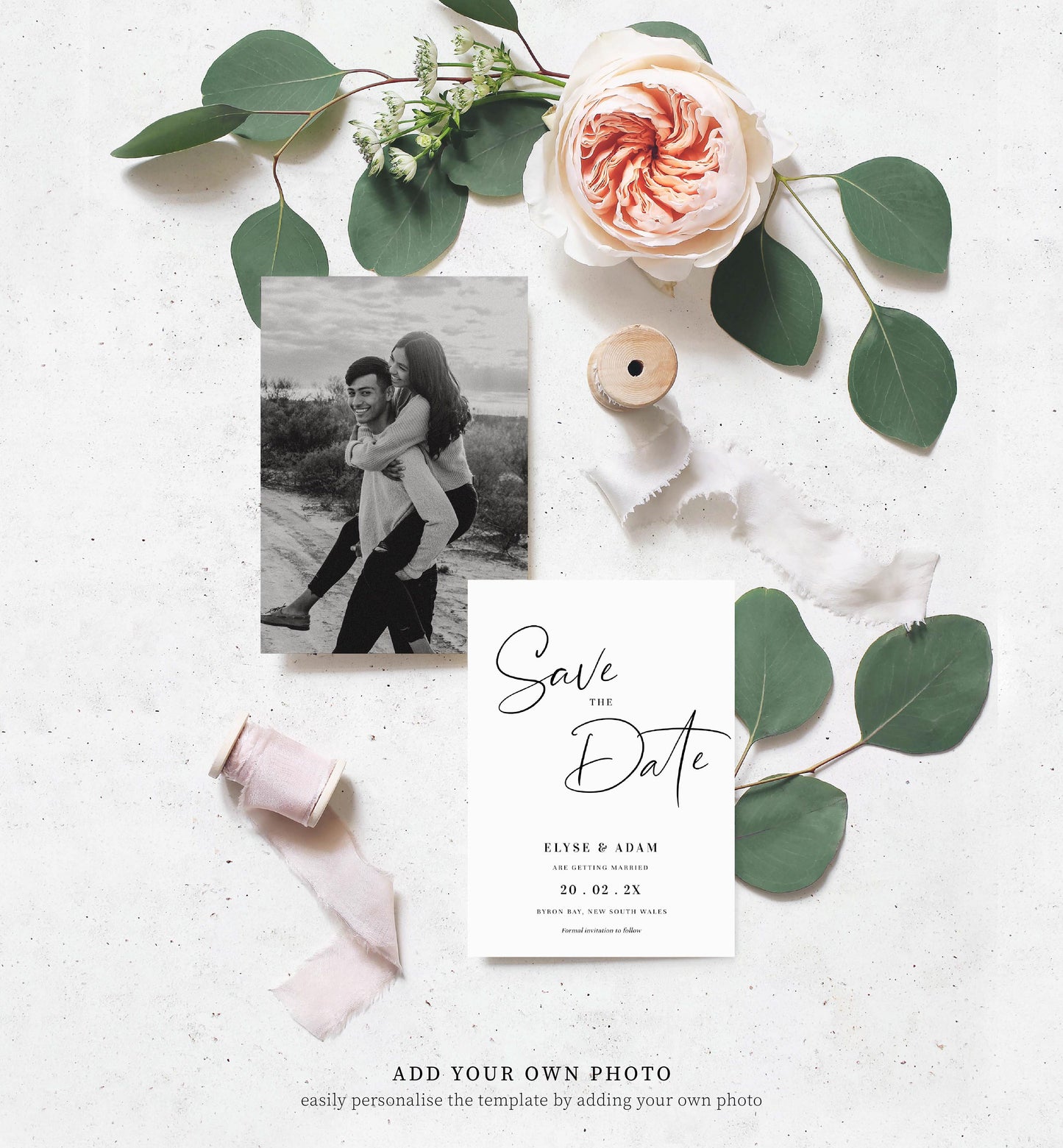 Gigi Script | Printable Save The Date