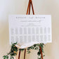 Ellesmere White | Printable Seating Chart Template