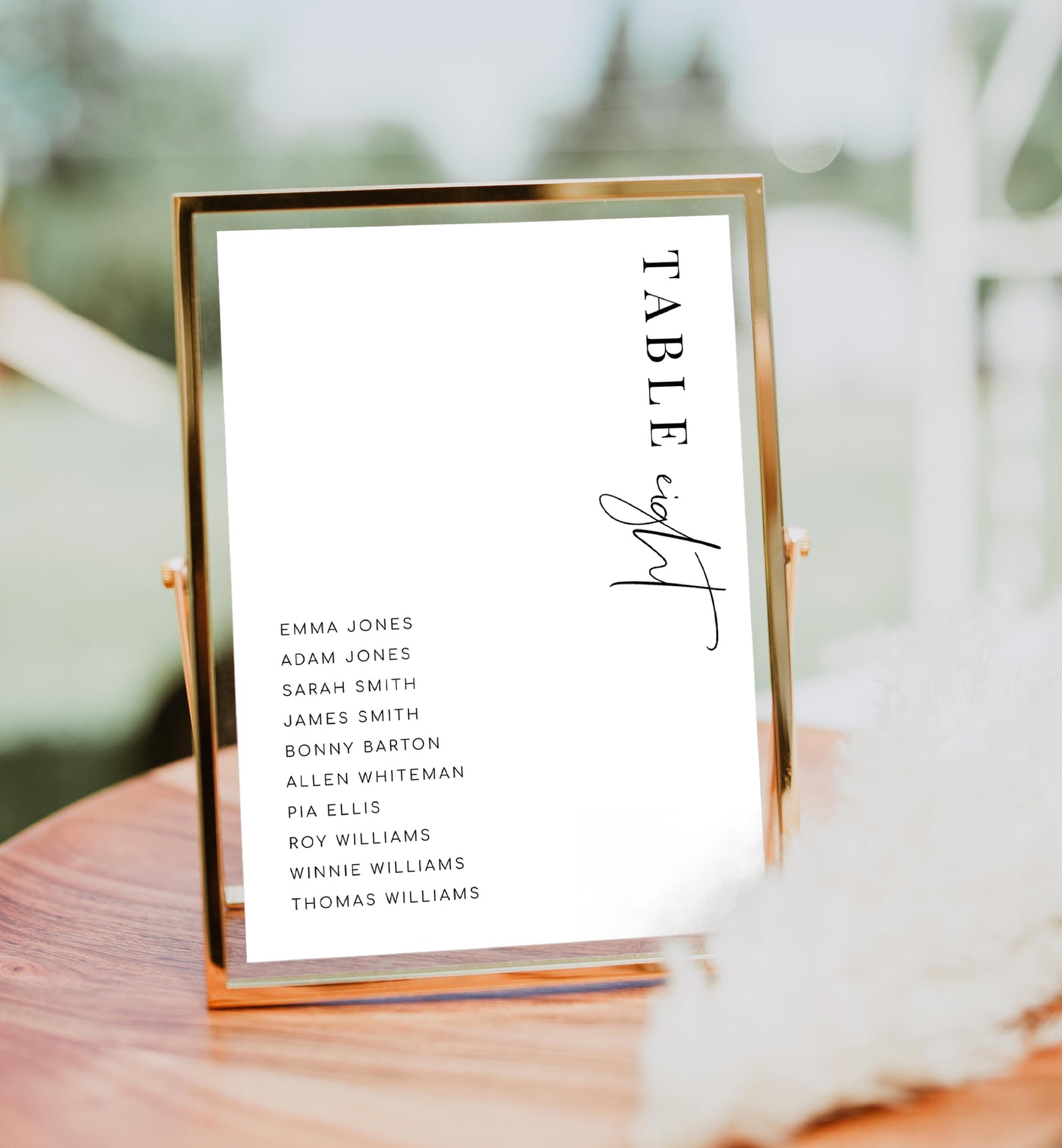 Estelle White | Printable Table Numbers