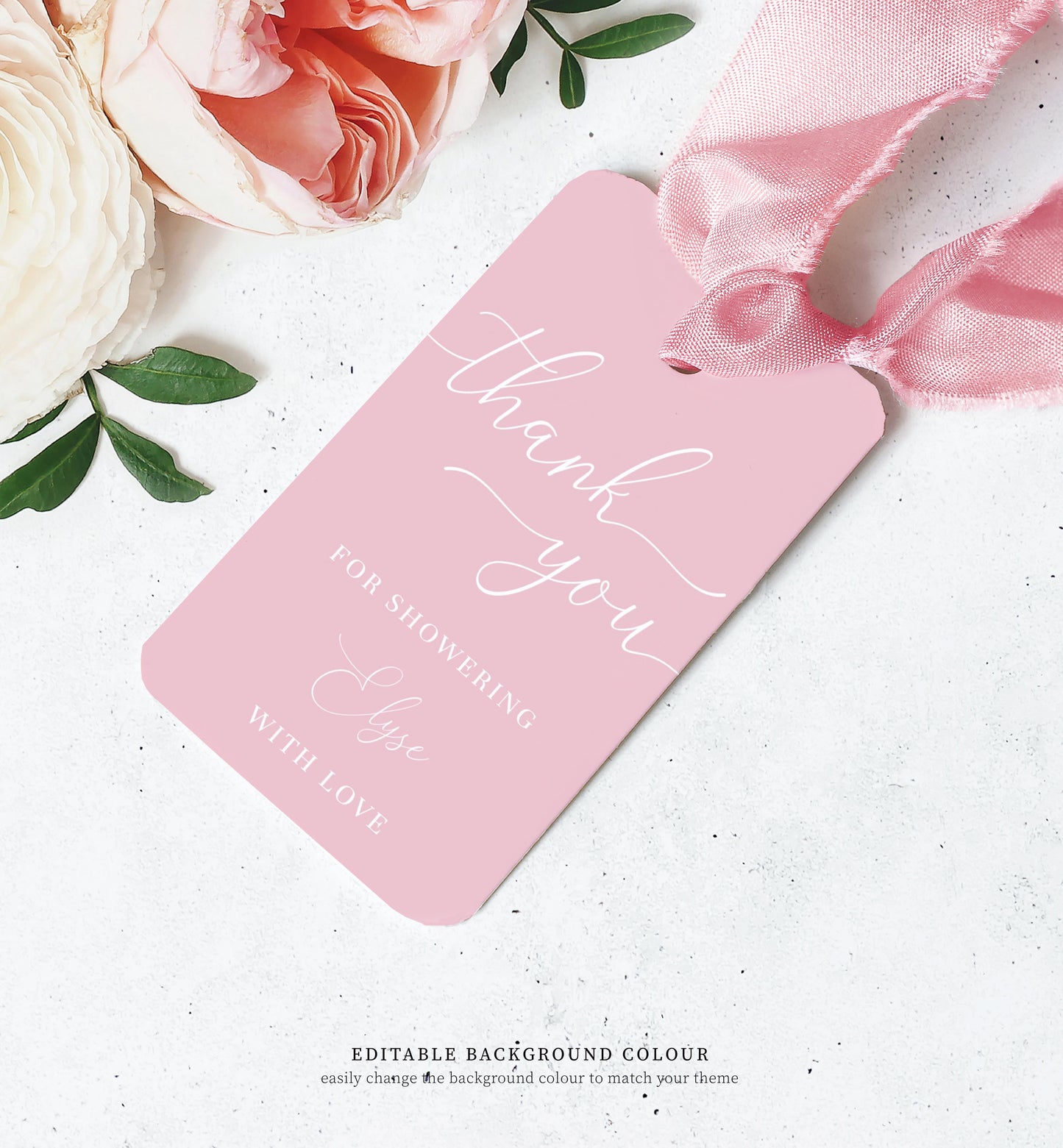 Quinn White | Printable Thank You Favour Tags