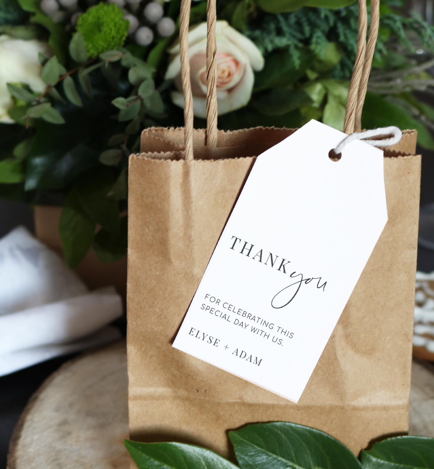 Estelle White | Printable Thank You Favour Tags