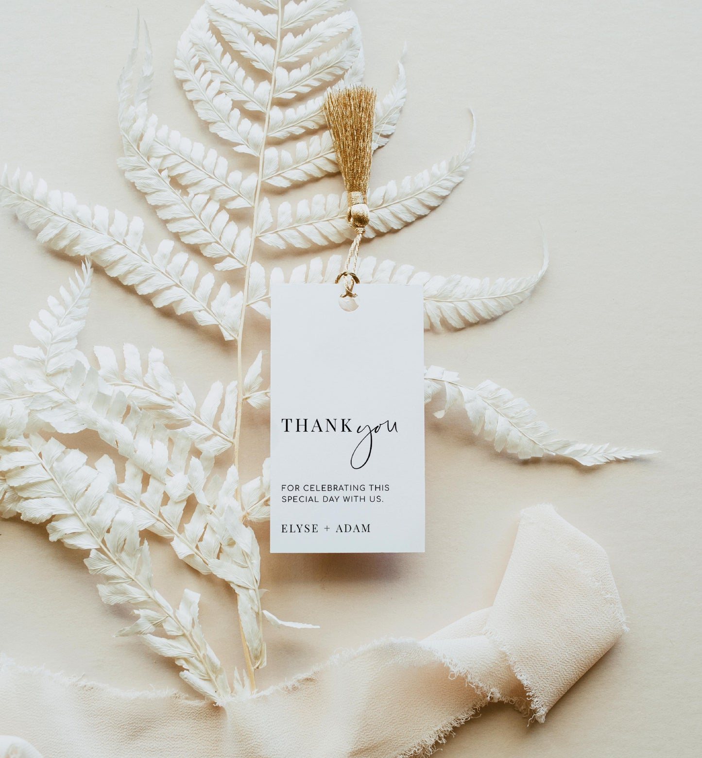 Estelle White | Printable Thank You Favour Tags