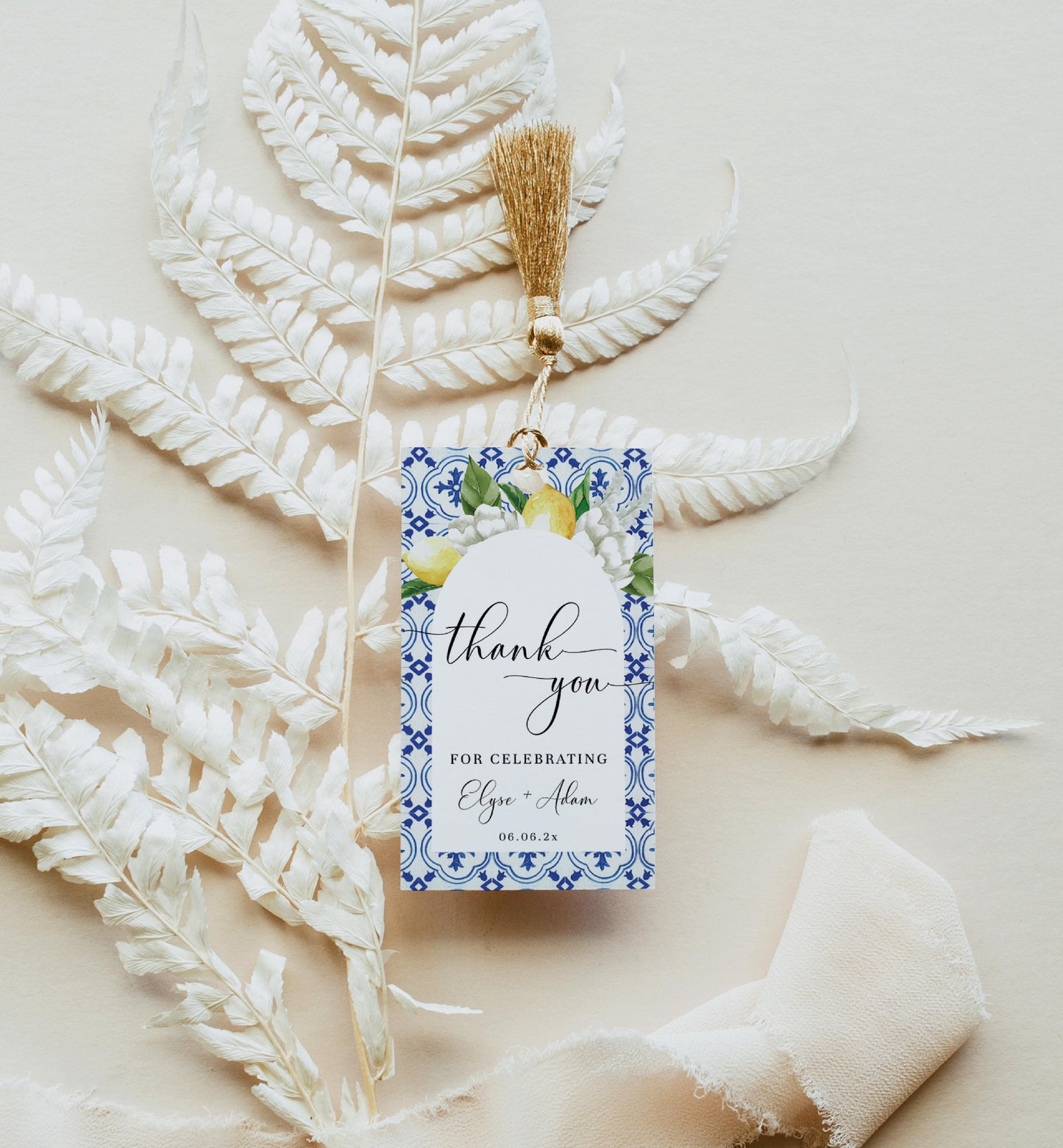 The Med Arch Lemons | Printable Favour Tags Template