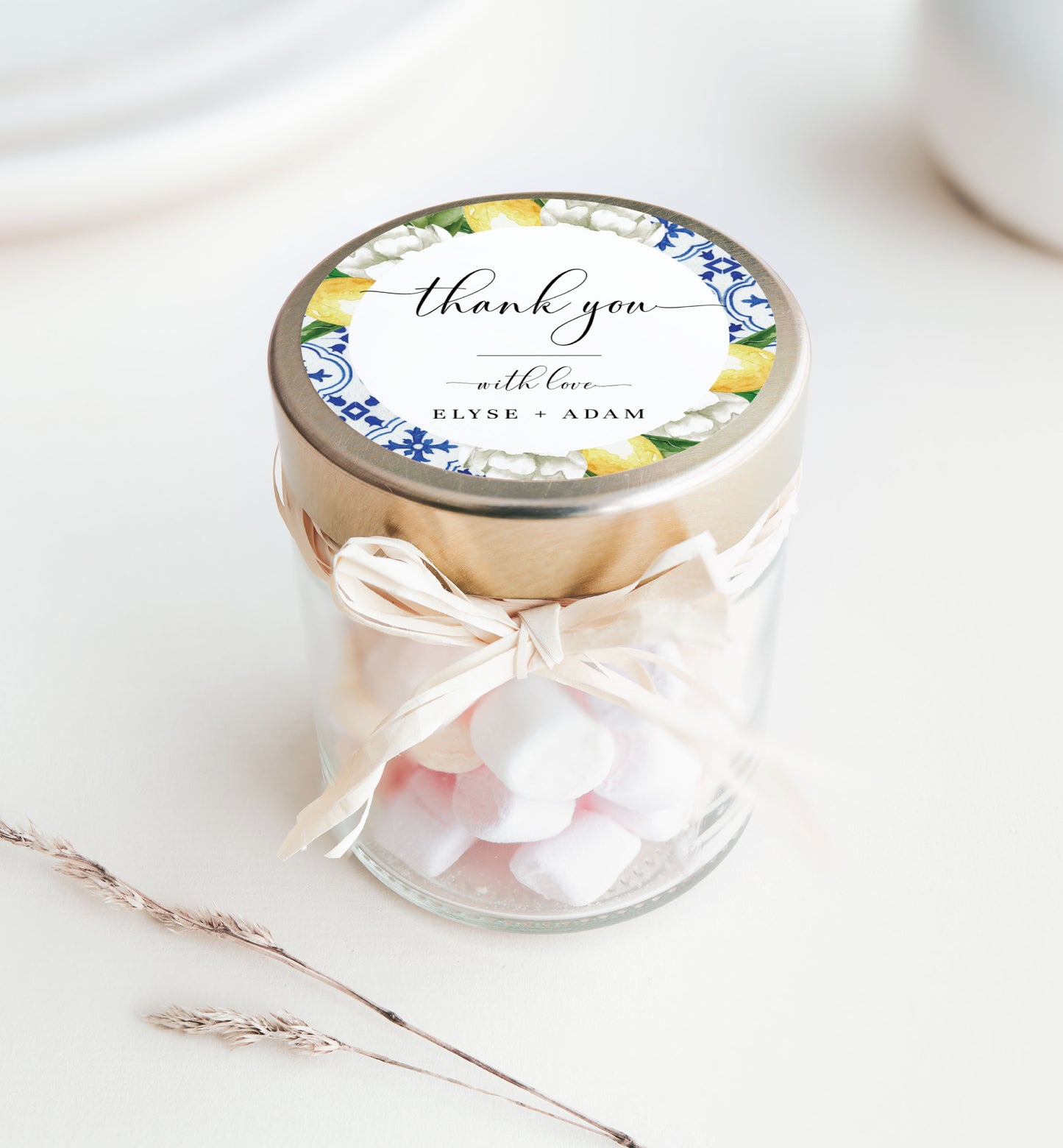 The Med Arch Lemons | Printable Favour Tags Template