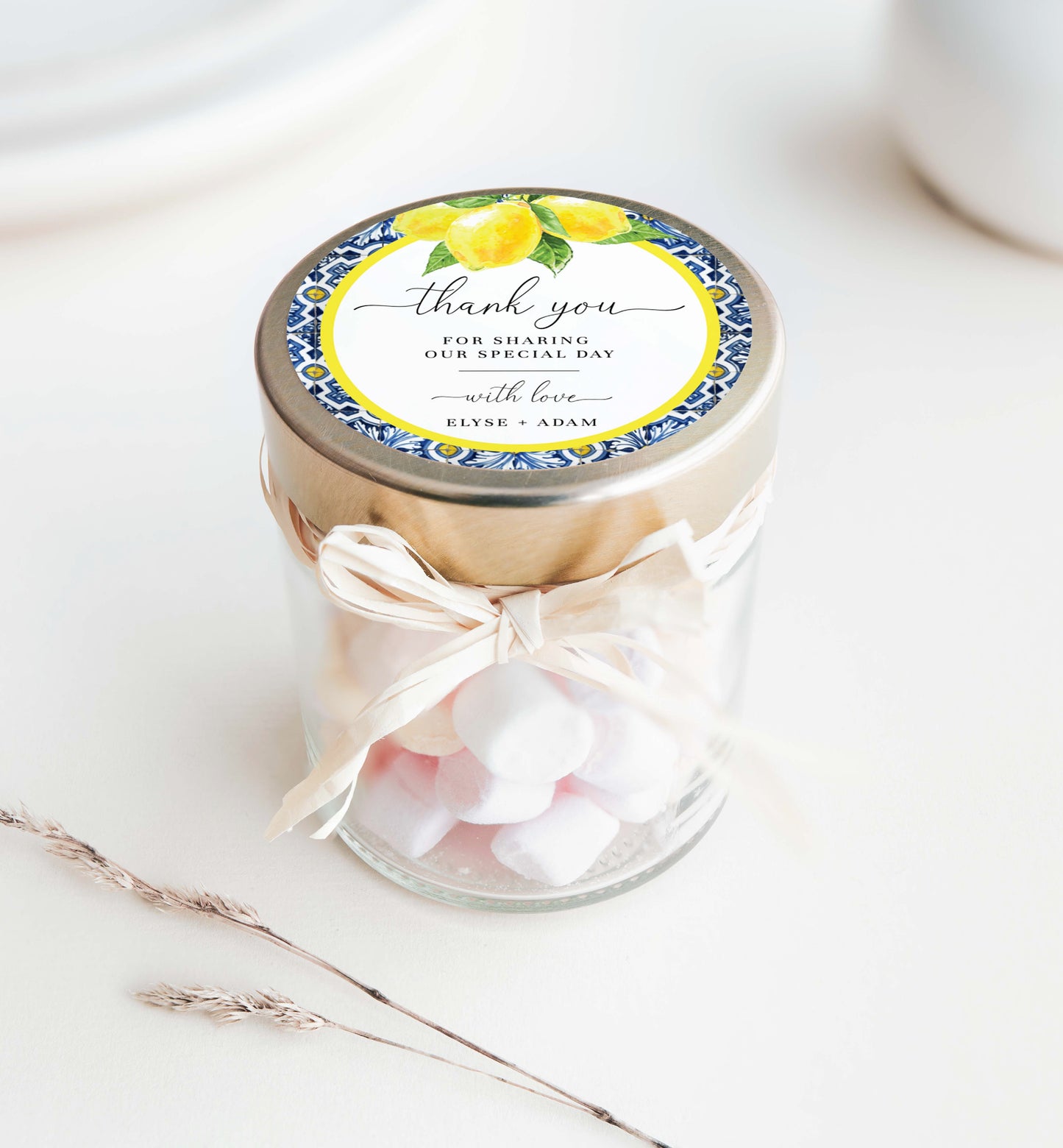 Positano Lemons | Printable Favour Tags Template