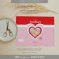 Convo Hearts Red Pink | Printable Valentine's Day Chip Bag Favour Template