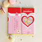 Convo Hearts Red Pink | Printable Valentine's Day Chocolate Bar Wrapper Template