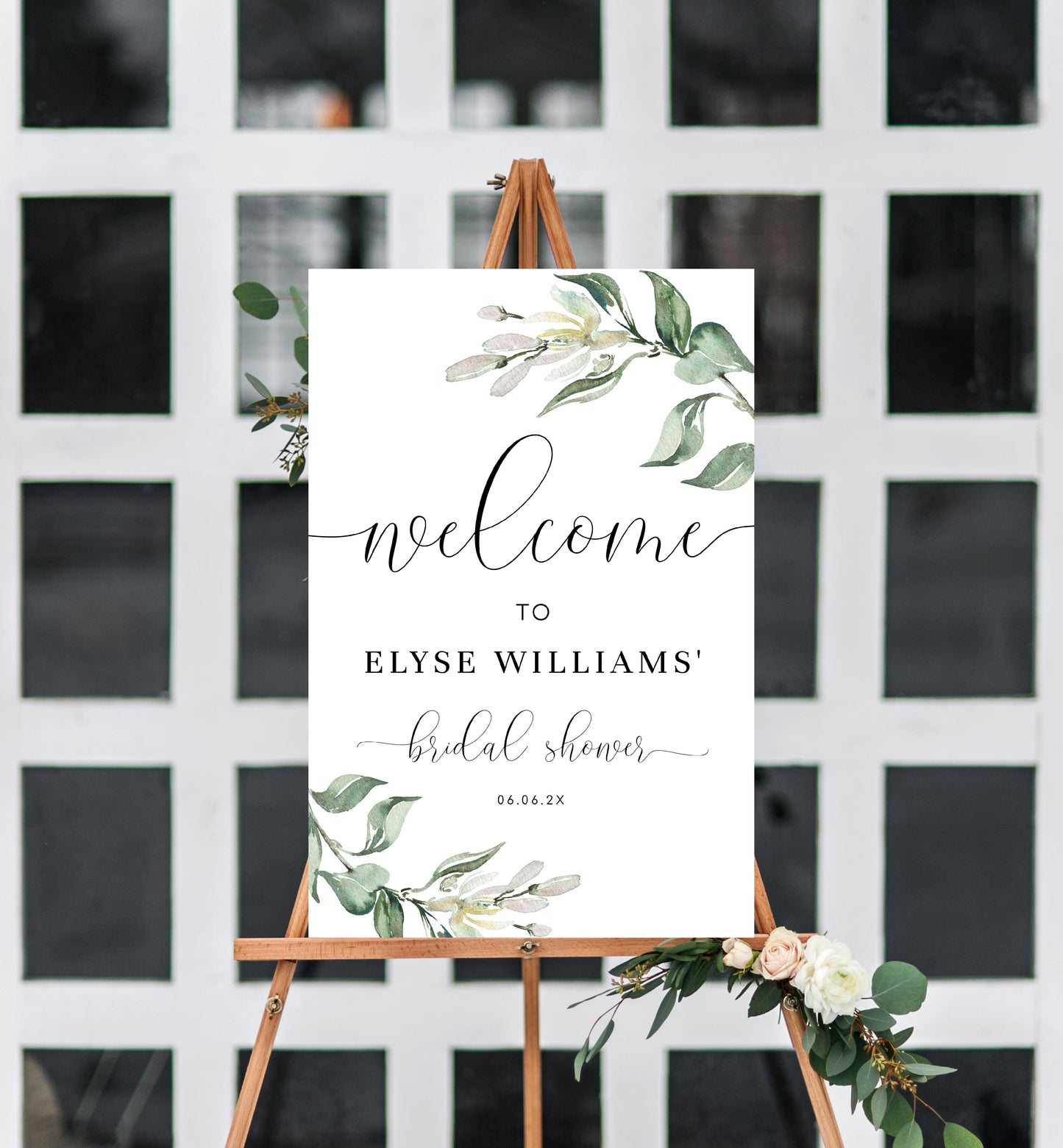 Muted Greenery | Printable Welcome Sign