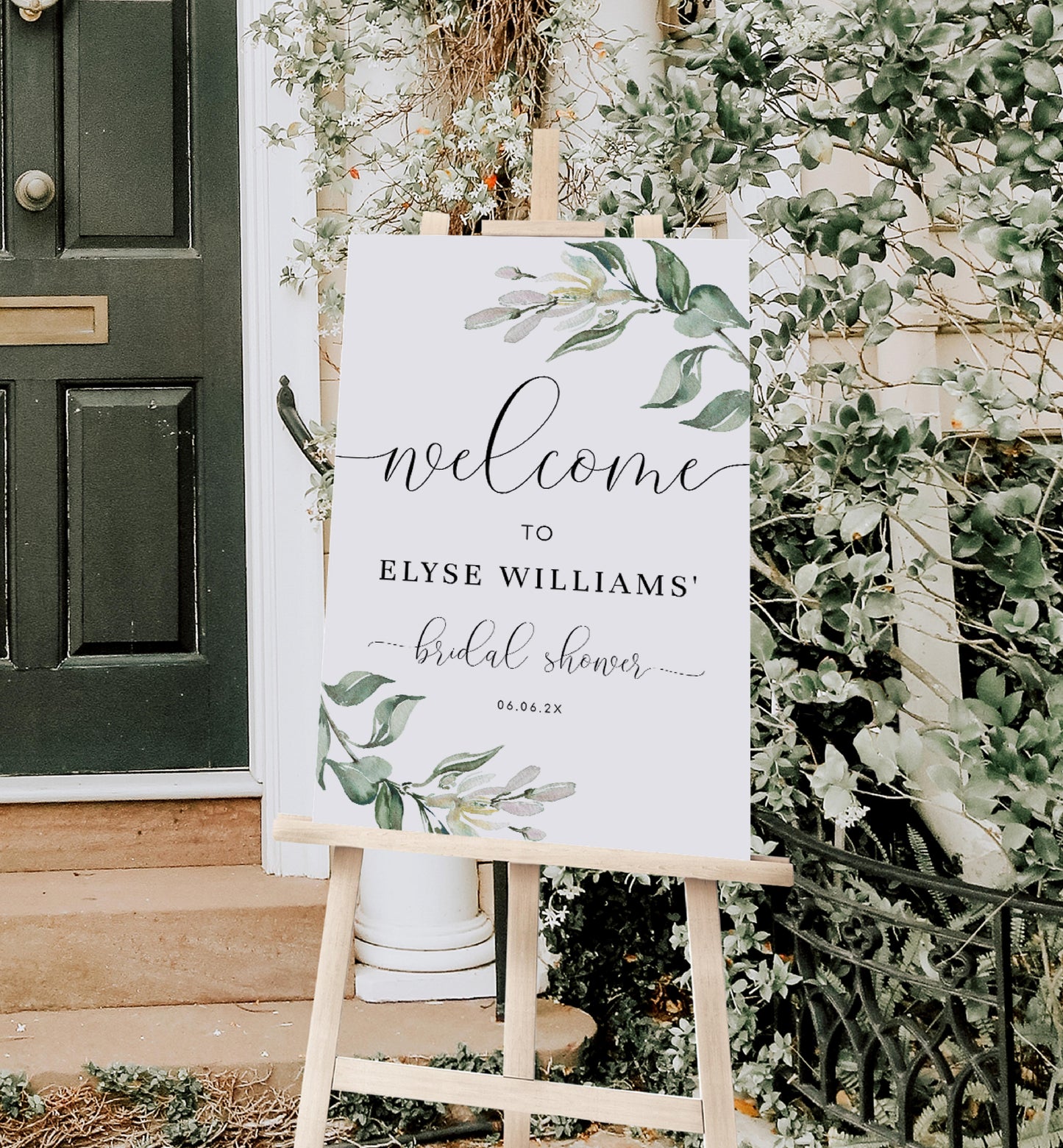 Muted Greenery | Printable Welcome Sign