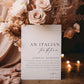 An Italian Tradition Sign, Printable Jordan Almonds Sign, Minimalist Sugared Almonds Wedding Favor Sign, Wedding Tradition sign, Ellesmere