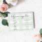 Baby Name Suggestions Card and Sign Template, Mint Green Gingham Check, Printable Baby Name Ideas Game, Gender Neutral Baby Shower Game