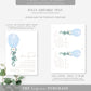 Darlington Blue | Printable Baby Shower By Mail Invitation Template