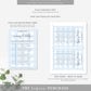 Gingham Blue | Printable Baby Shower Games Bundle Template