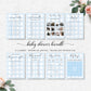 Gingham Blue | Printable Baby Shower Games Bundle Template