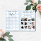 Gingham Blue | Printable Baby Shower Games Bundle Template