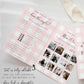 Pink Gingham Baby Shower Menu and Games Booklet, Printable Baby Shower Game, Printable Menu Template, Girl Baby Shower Games
