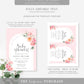 Piper Floral Pink | Printable Baby Shower Invitation Template