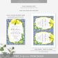 Positano Lemons | Printable Baby Shower Invitation Suite Template