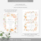 Millie Floral White | Printable Baby Shower Invitation Suite Template