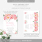 Piper Floral White | Printable Baby Sprinkle Invitation Template
