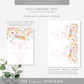 Millie Floral White | Printable Baby In Bloom Shower Invitation Suite Template