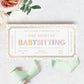 Babysitting Gift Voucher Template, Printable Babysitting Gift Certificate, Babysitting Coupon, Childminding Date Night Voucher, Pastel Dot