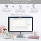 Paintly White Gold | Printable Babysitting Gift Voucher Template