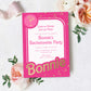 Barbie Party Hot Pink Gold | Printable Bachelorette Party Invitation Template