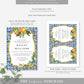 Positano Orange | Printable Bachelorette Weekend Invitation Suite Template