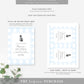 Gingham Blue Dog | Printable Birthday Invitation Template