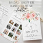 Bridal Shower Menu and Games Booklet, Blush Floral, Bridal Shower Games, Printable Menu, Couples Shower, Hens Party Games, Darcy Pink