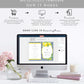 Positano Lemon | Printable Bridal Shower Game and Menu Booklet Template