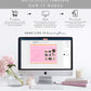 Wave Pink Orange | Printable Bridal Shower Game and Menu Booklet Template