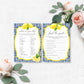 Positano Lemons | Printable Bridal Shower Games Bundle Template
