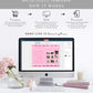 Wave Hot Pink | Printable Bridal Shower Game and Menu Booklet Template