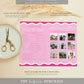 Wave Hot Pink | Printable Bridal Shower Game and Menu Booklet Template